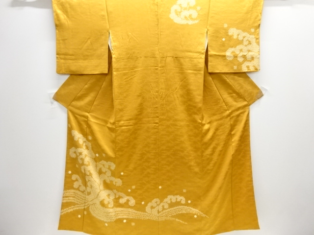 JAPANESE KIMONO / HOMONGI / SHIBORI / ROUGH WAVE